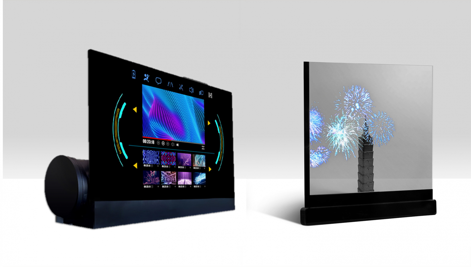 可卷式、折迭性、高透明